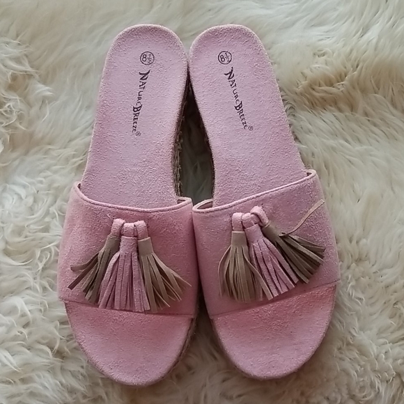 Light pink slide sandal - Picture 1 of 4